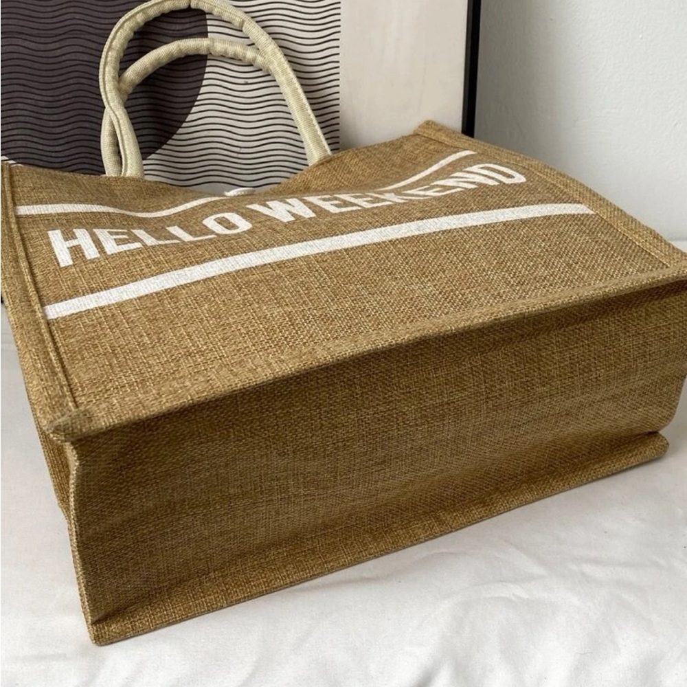 Weekend Letter Graphic Tote, NWT - Picture 4 of 6